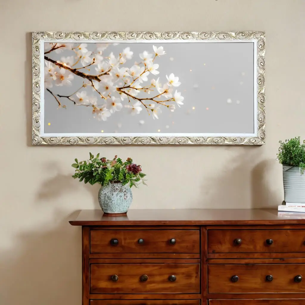 Quadro Panorâmico Floral de Sakura - Imagem 3
