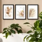 Kit-3-Quadros-Boho-chic-Floral-Modernismo
