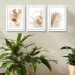 Kit 3 Quadros Boho chic Floral Modernismo - Imagem 2