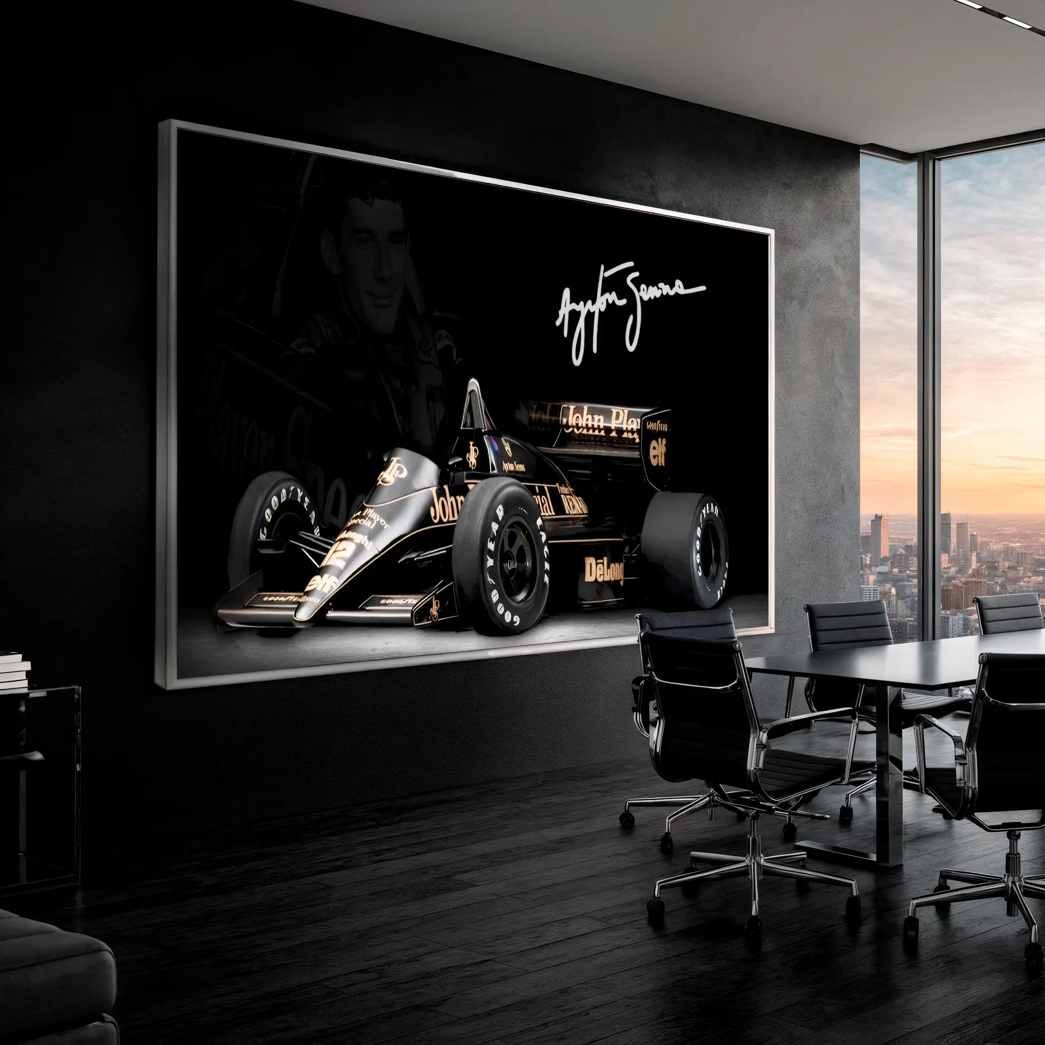 Quadro Decorativo Formula 1 - Ayrton Senna - Imagem 2