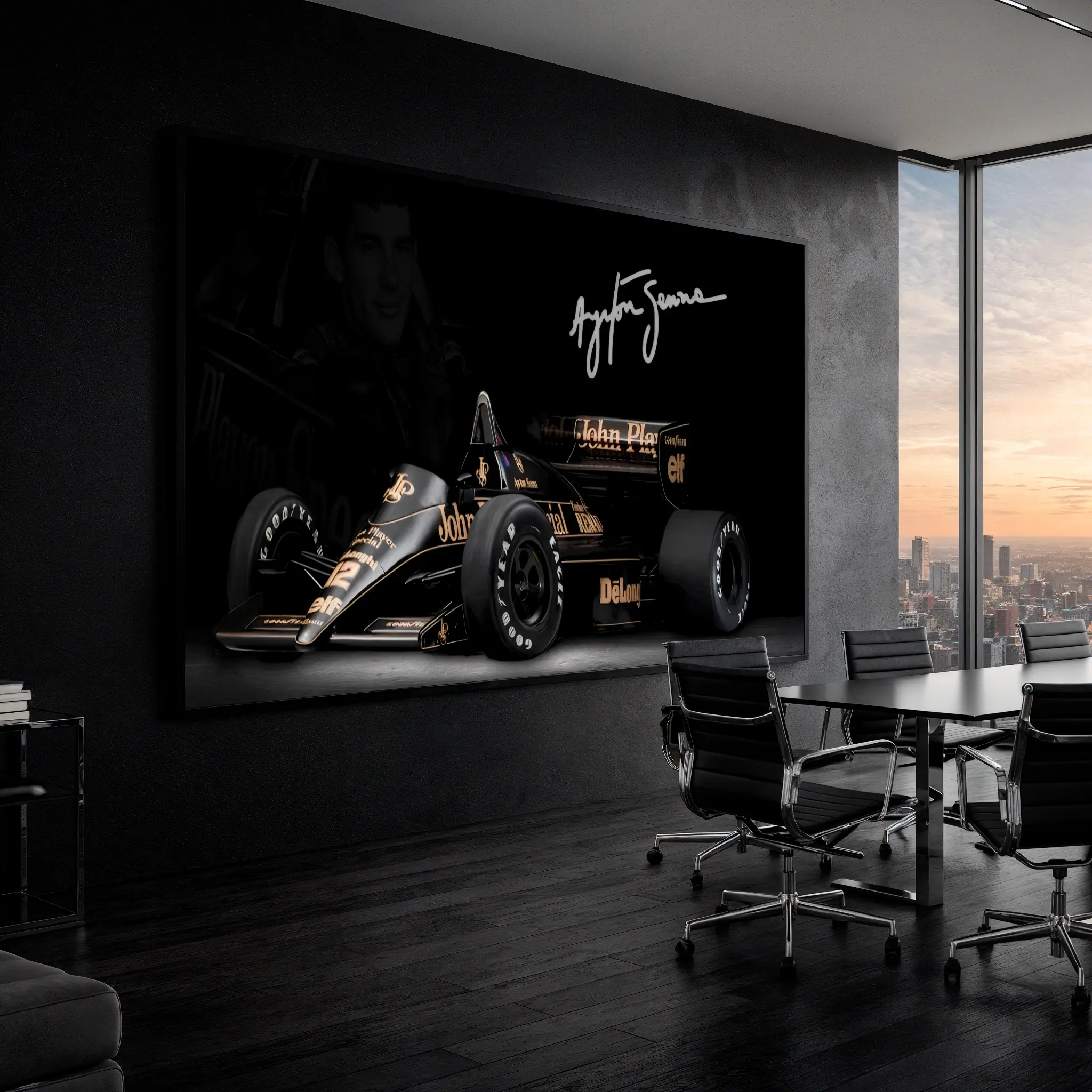 Quadro Decorativo Formula 1 - Ayrton Senna - Imagem 1