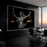 Quadro Decorativo Justiça - Balanças - Imagem 2