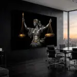 Quadro Decorativo Justiça - Balanças