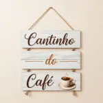 Placa Decorativa - Cantinho do Café