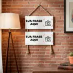 Placas Sisal Personalizadas - 2 Partes