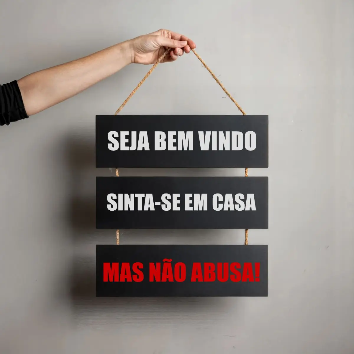 Placa 3 Partes - Mas Não Abusa! - Imagem 1