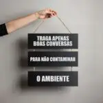 Placa 3 Partes - Traga Boas Conversas