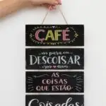 Placas 4 Partes - Café para Descoisar