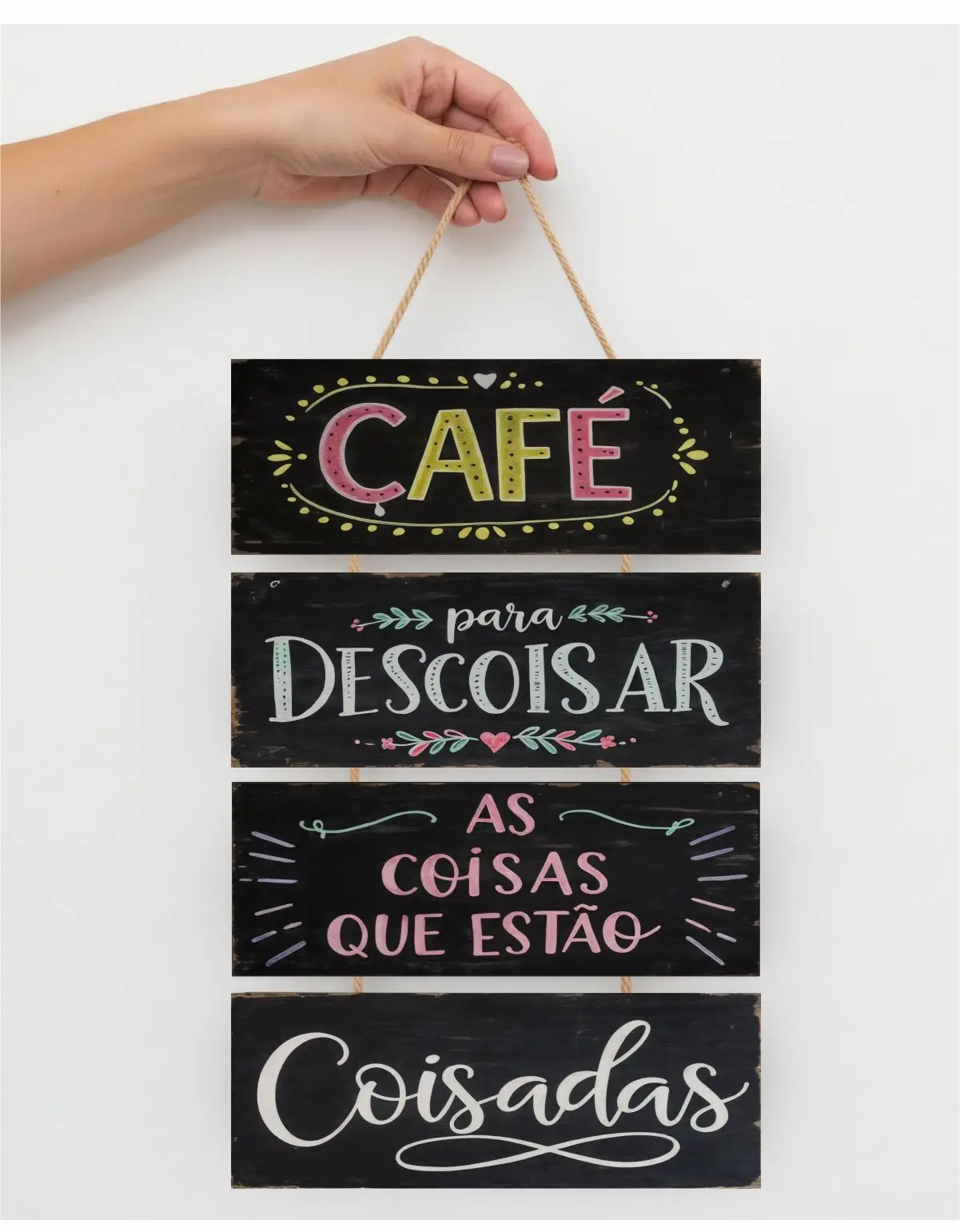 Placas 4 Partes - Café para Descoisar - Imagem 1