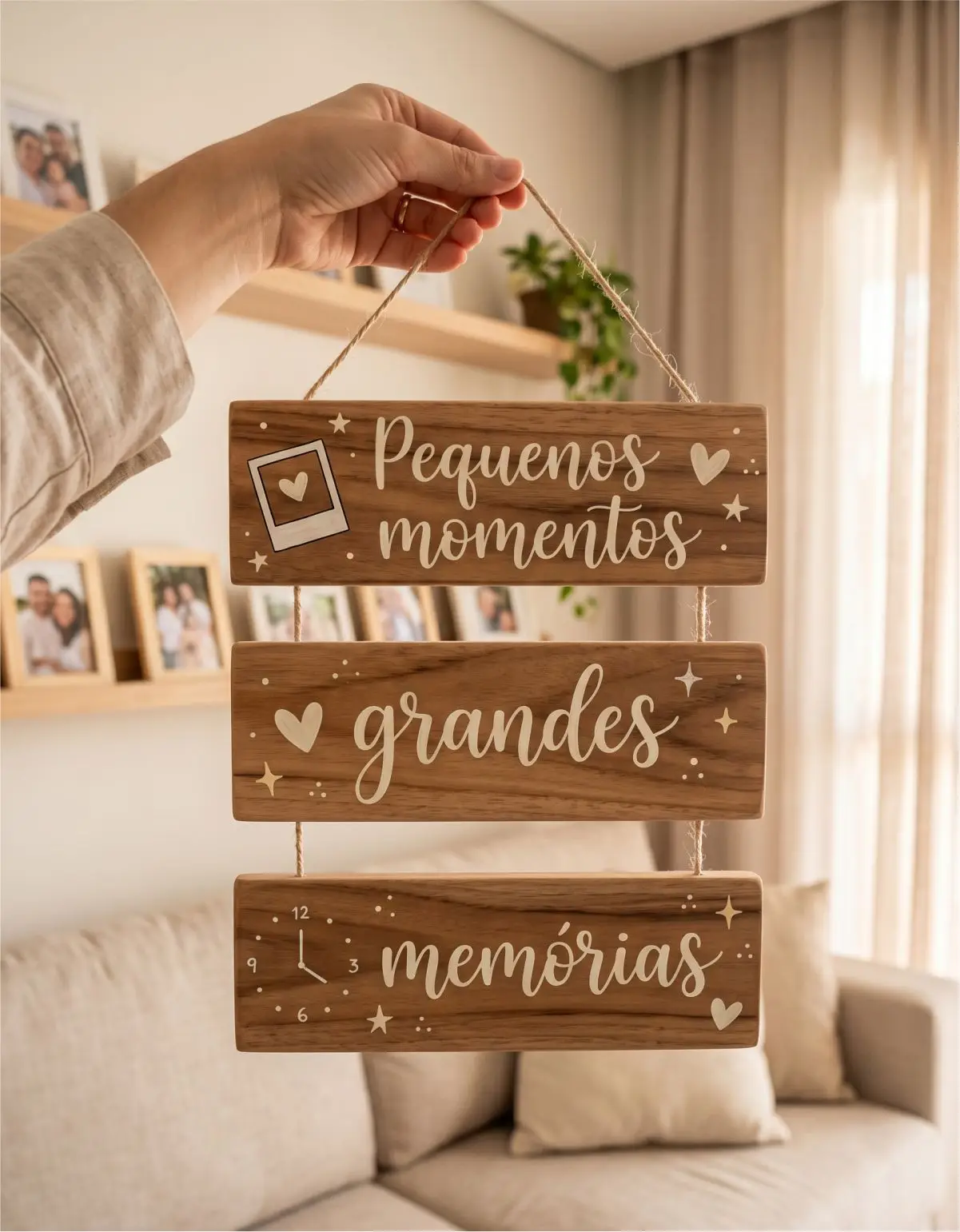 Placa 3 Partes - Pequenos momentos - Imagem 1
