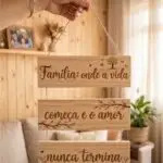 Placa 3 Partes - Familia, onde a Vida começa
