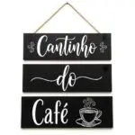 Placas 3 Partes - Cantinho do Café