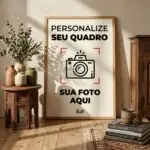 Quadro Personalizado Adesivo Moldura Clássica - Vertical