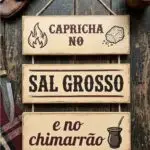 Placa 3 Partes - Capricha no sal Grosso