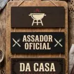 Placa 3 Partes - Assador Oficial