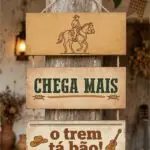 Placa 3 Partes - Chega Mais