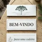 Placa 3 Partes - Puxa uma Cadeira