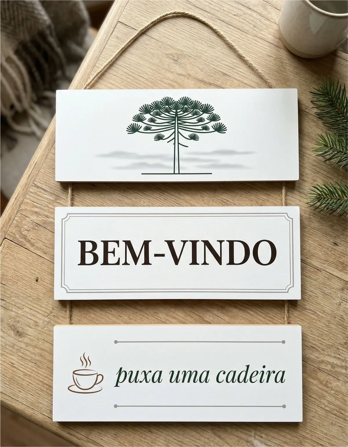 Placa 3 Partes - Puxa uma Cadeira - Imagem 1