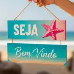 Placa 2 Partes - Seja Bem Vindo"