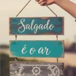 Placa 3 Partes - Salgado é o Ar