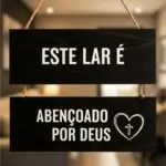 Placa 2 Partes - Este lar é Abençoado
