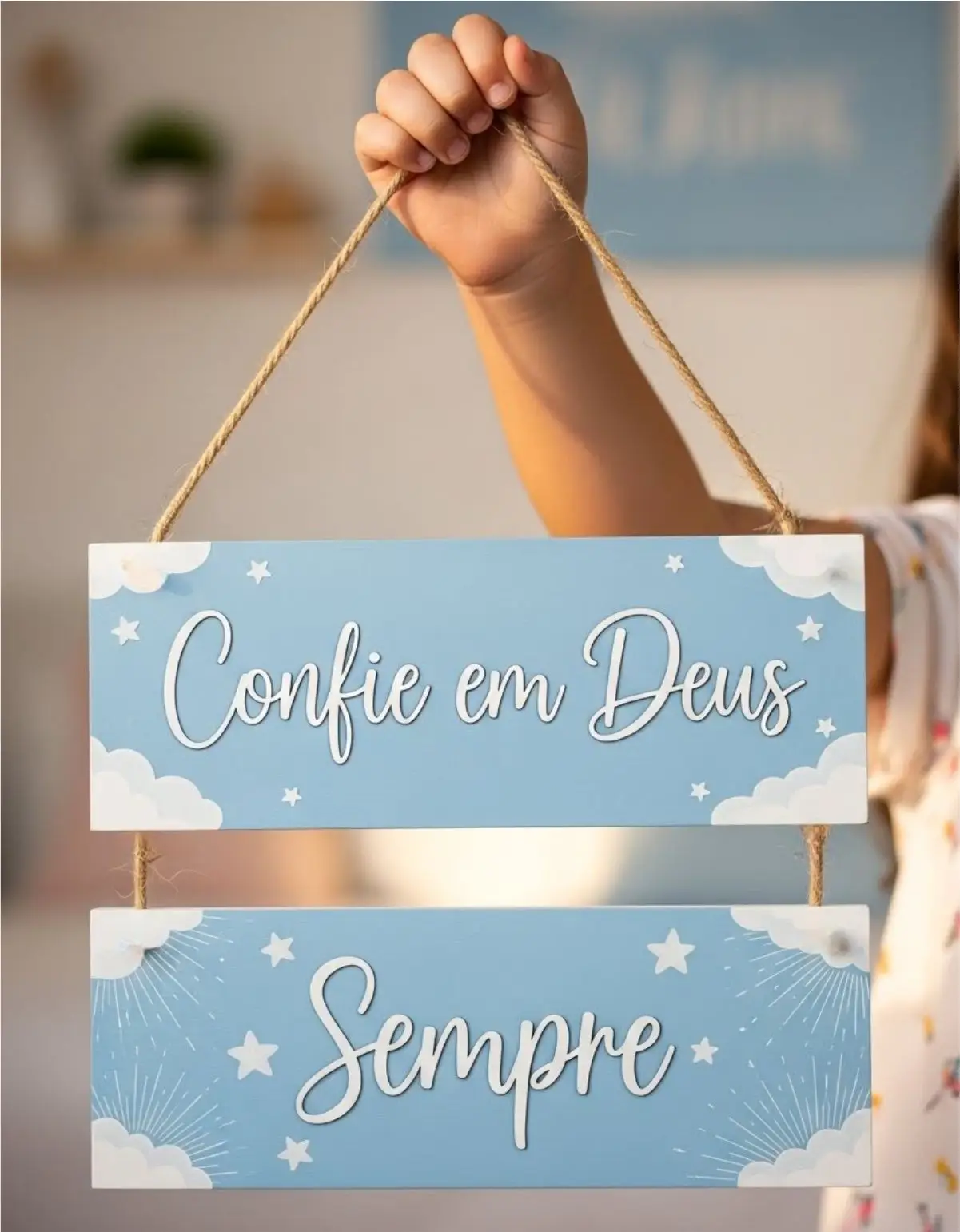 Placa 2 Partes - Confie em Deus - Imagem 1