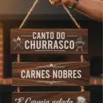 Placa 3 Partes - Canto do Churrasco