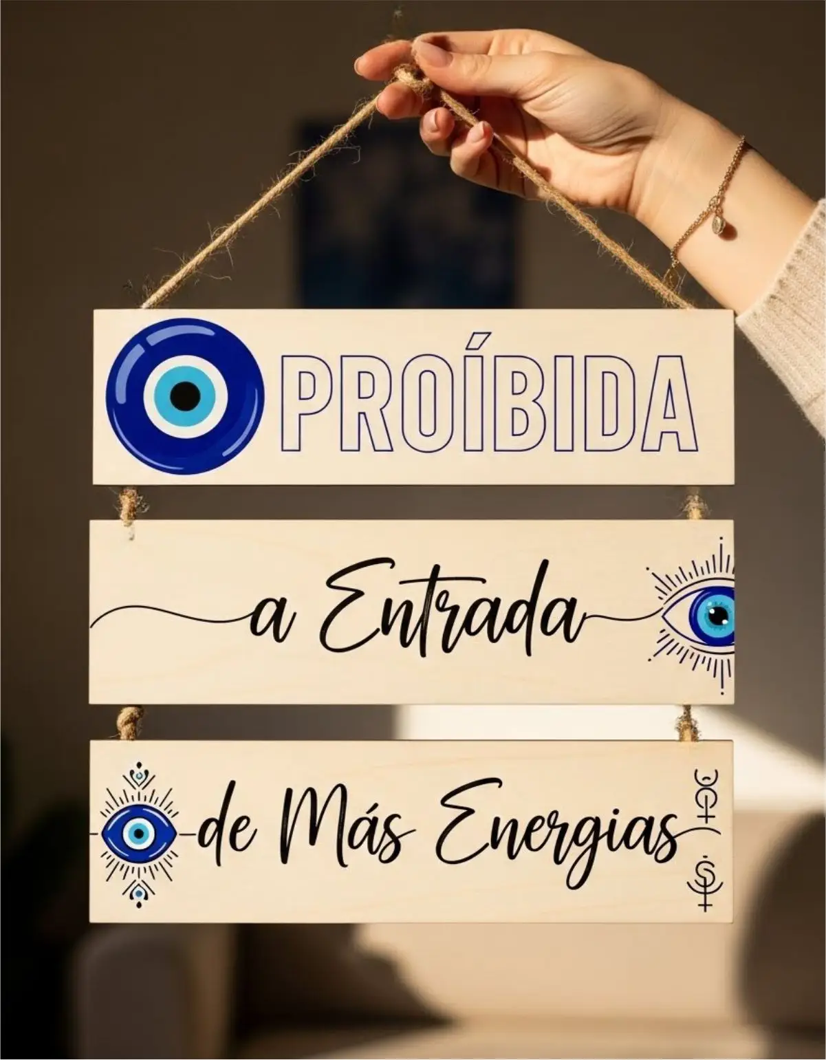 Placa 3 Partes - Proíbida a Entrada - Imagem 1