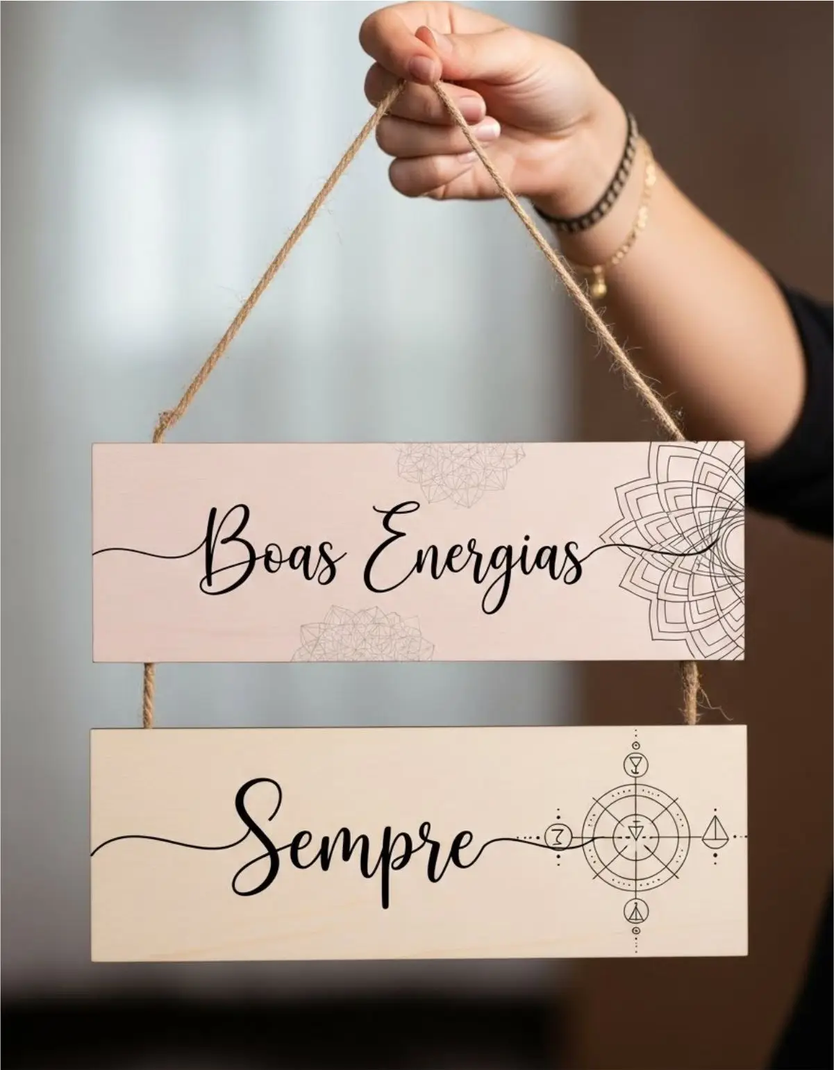 Placas 2 Partes - Boas Energias Sempre! - Imagem 1