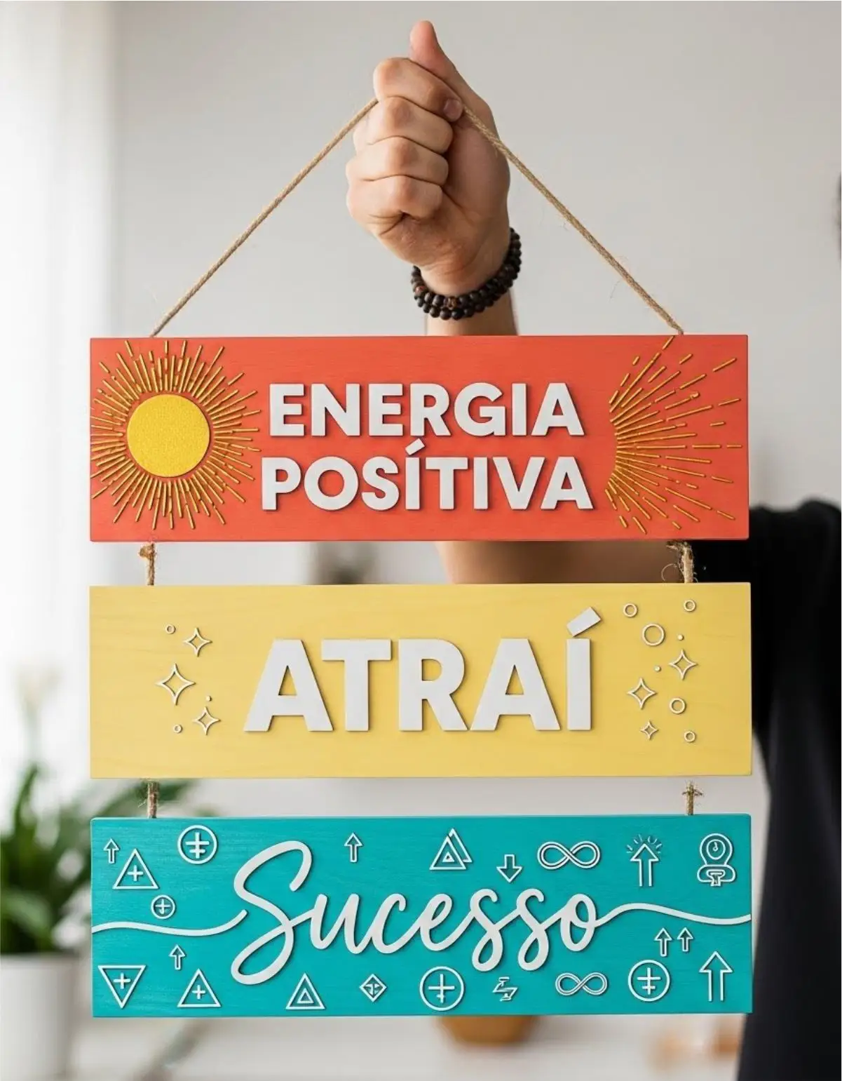 PQ-JAN-028 Placa 3 Partes -Energia Posítiva - Imagem 1