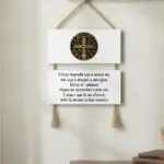 Placa 2 Partes - Medalha São Bento