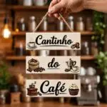 Placa 3 Partes - Sub Cantinho do Café
