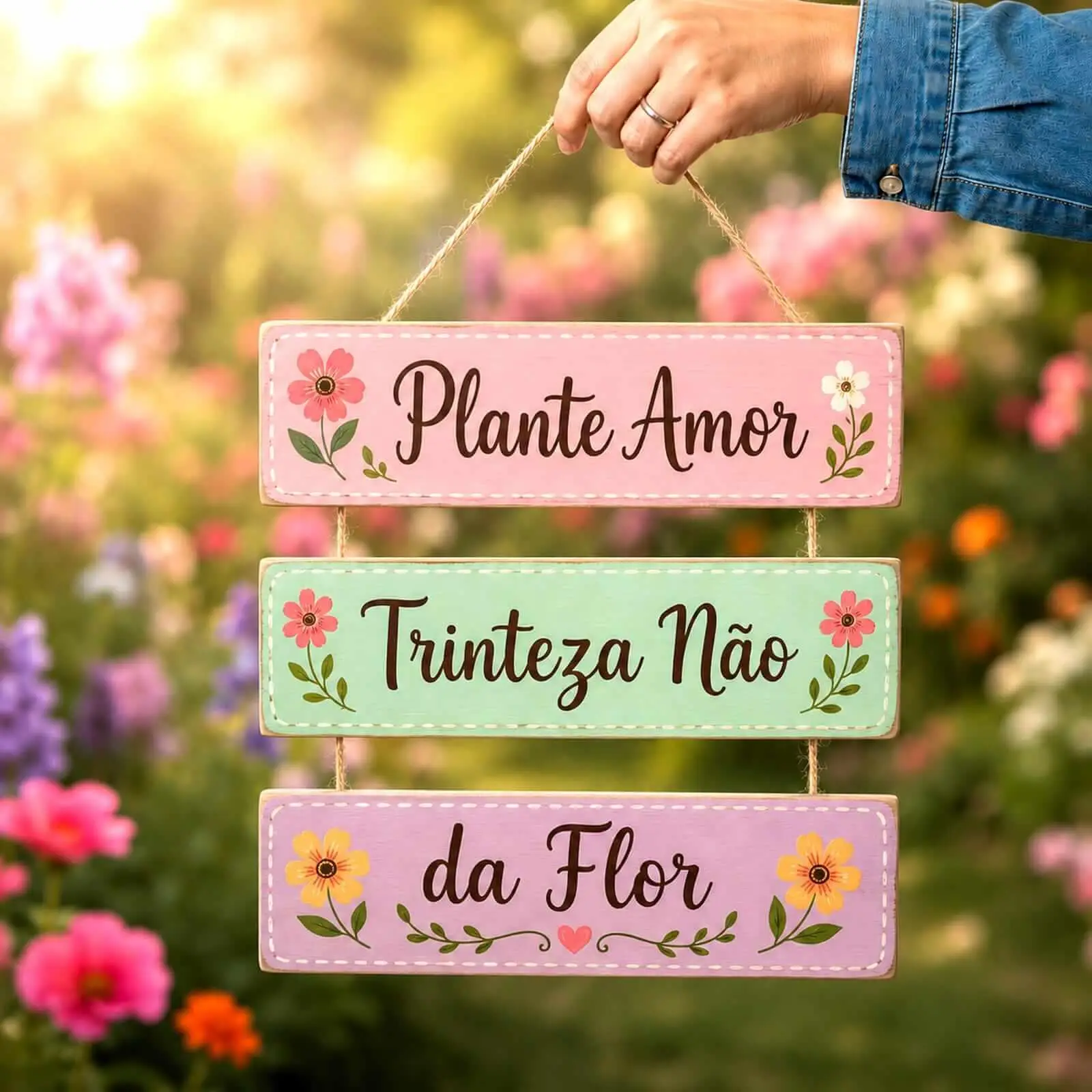 Placa 3 Partes - Plante amor