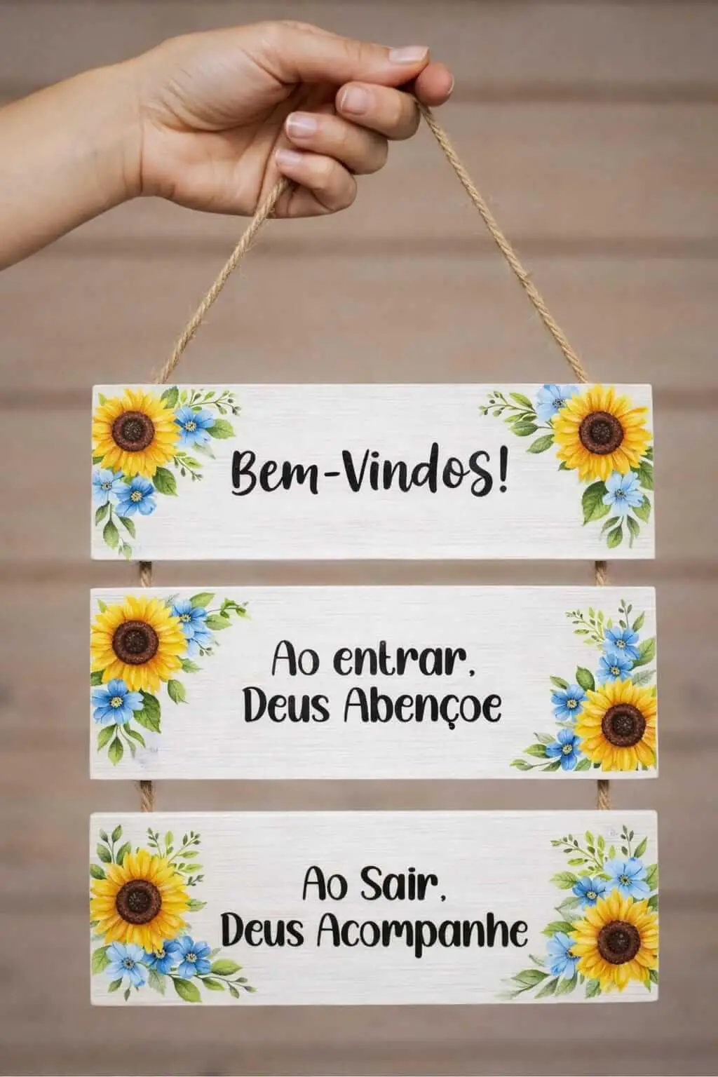 Placa 3 Partes - Ao entrar