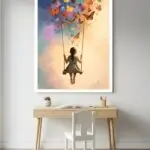 Quadro Decorativo - Menina Balanço