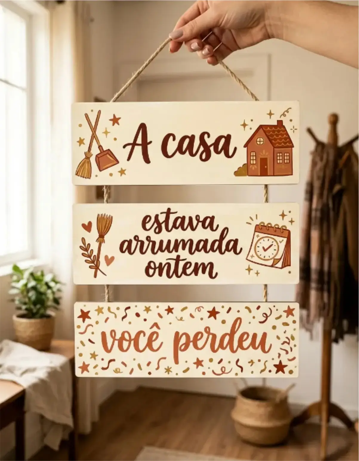 PL06 Placa 3 Partes - A cada estava arrumada - Imagem 1