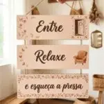 Placa 3 Partes - Entre Relaxe