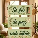 Placa 3 Partes - Se for de Paz