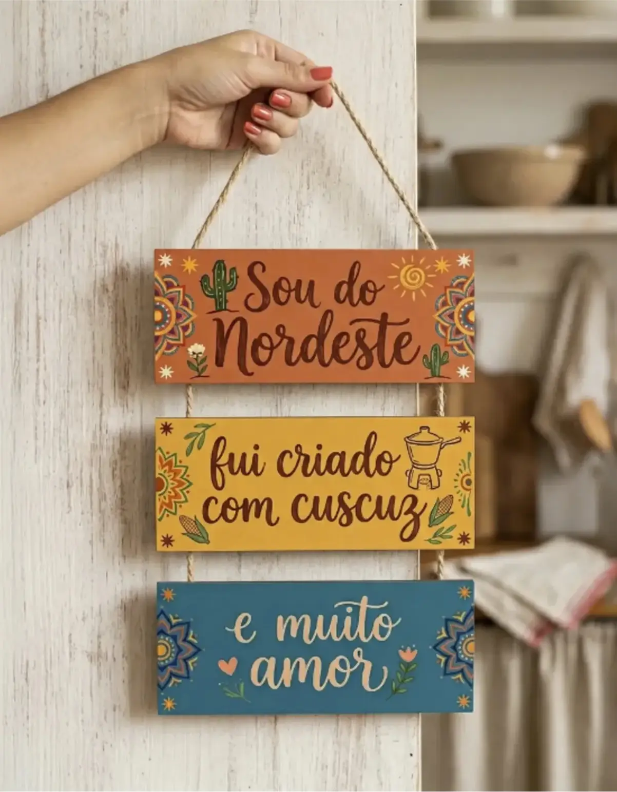 PL41 Placa 3 Partes - Sou do Nordeste - Imagem 1