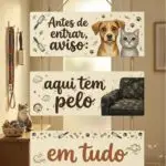 Placa 3 Partes - Antes de entrar aviso