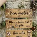 Placa 3 Partes - Não volta Mais