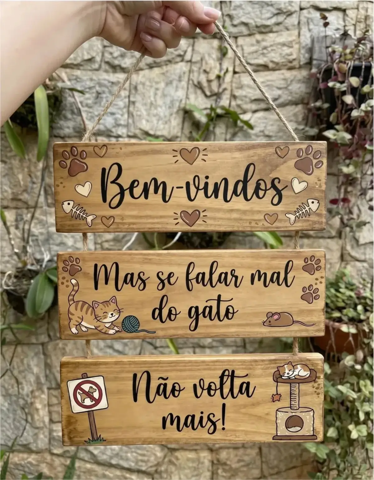 Placa 3 Partes - Não volta Mais - Imagem 1