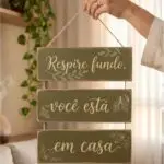 Placa 3 Partes - Respire Fundo