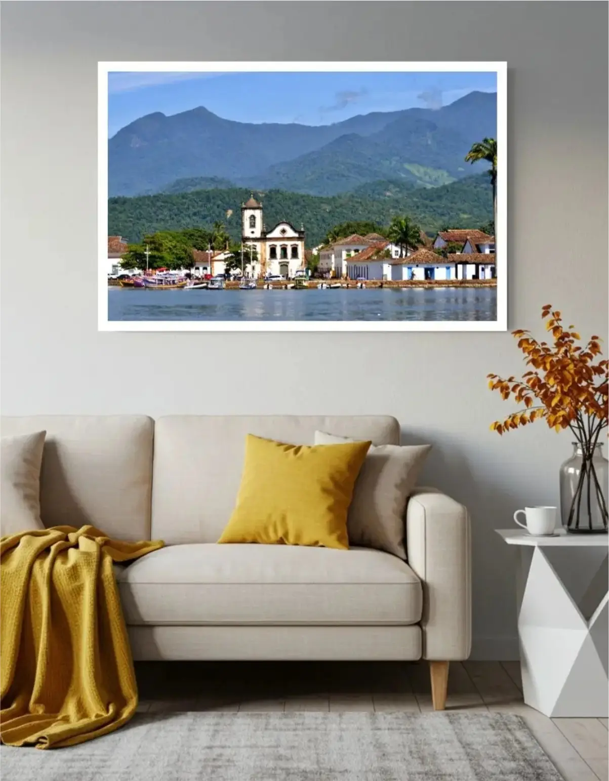QV-028 Quadro Decorativo - Paisagem Paraty - Imagem 1