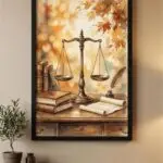 Quadro Decorativo - Balança Advocacia