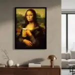 Quadro Decorativo - Monalisa Cerveja