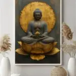 Quadro Decorativo - Buda Meditação Lótus