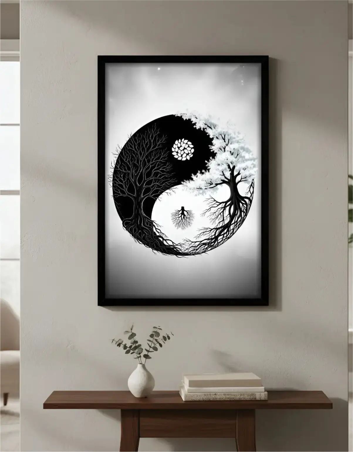 Quadro Decorativo - Yin e Yang - Imagem 1