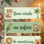 Placa 3 Partes - Bem Vindo ao Safari