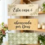 Placa 3 Partes - Esta casa é abençoada